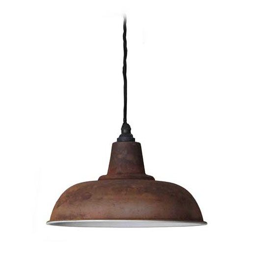 Cottingham Rusty Iron Pendant with Enamel