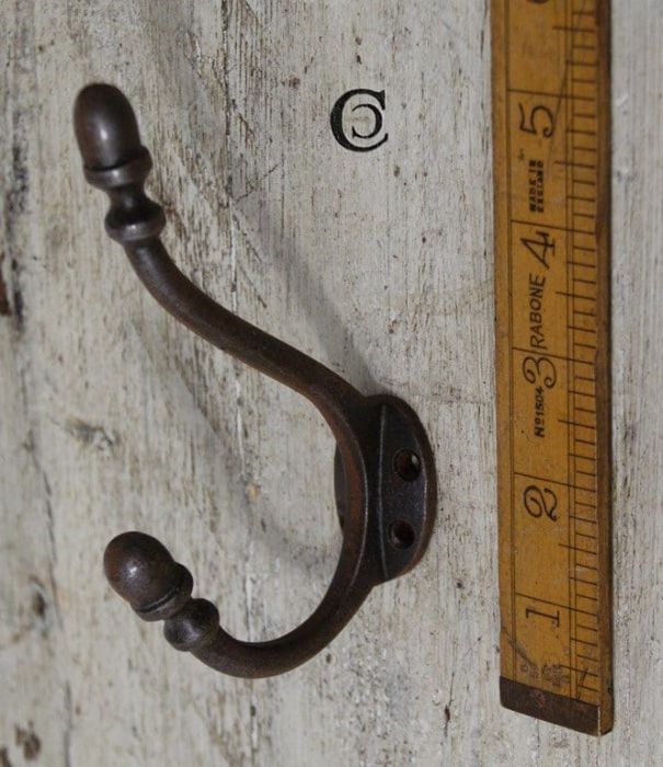 Cottingham - Acron Tip Hat and Coat Hook - Antique Iron