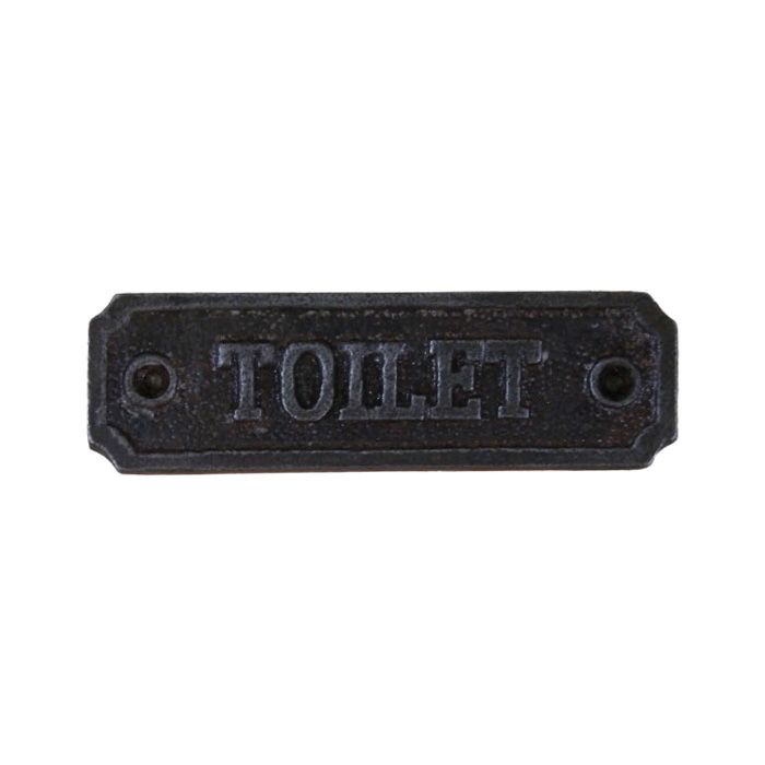 Cottingham - Toilet Door Plaque - Antique Iron