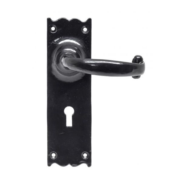 From The Anvil Cottage Door Handle on Backplate - Pair