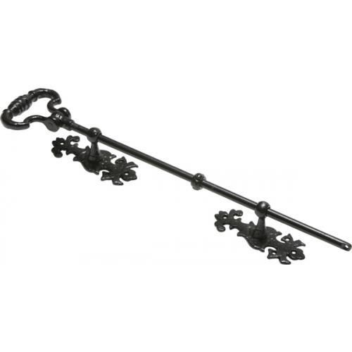 Kirkpatrick Ornate Bell Push - Black Antique