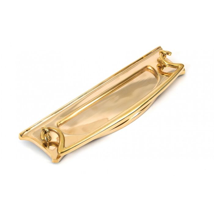 From The Anvil - Art Deco Letterplate - Unlacquered Brass