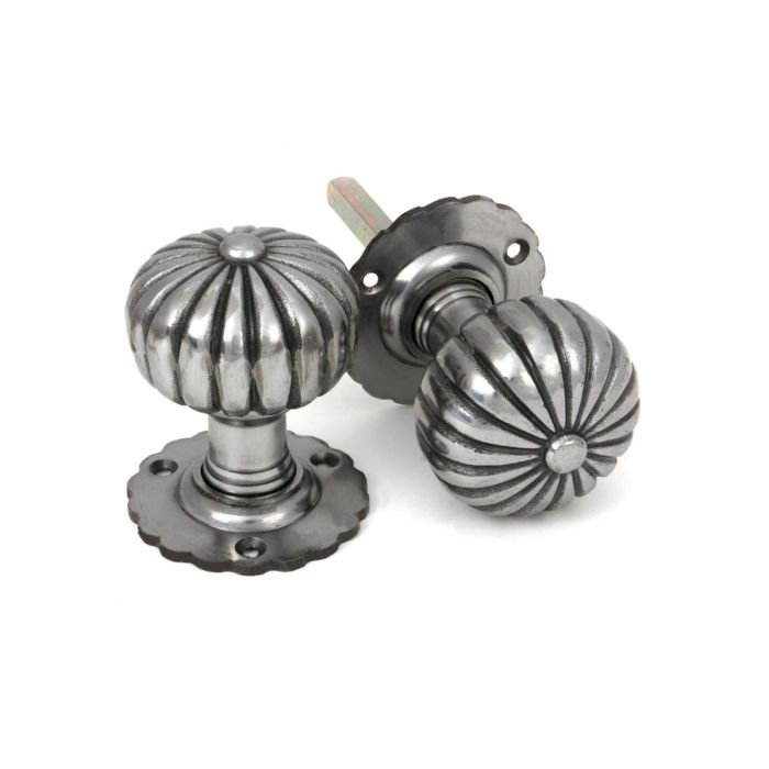 From The Anvil Wenlock Flower Mortice Door Knob - Pair