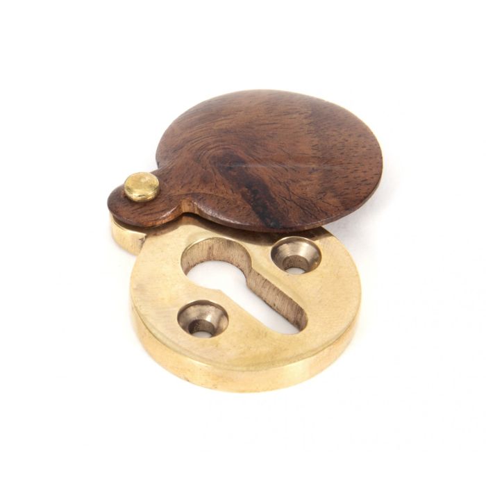 From The Anvil - Standard Profile Round Escutcheon - Rosewood