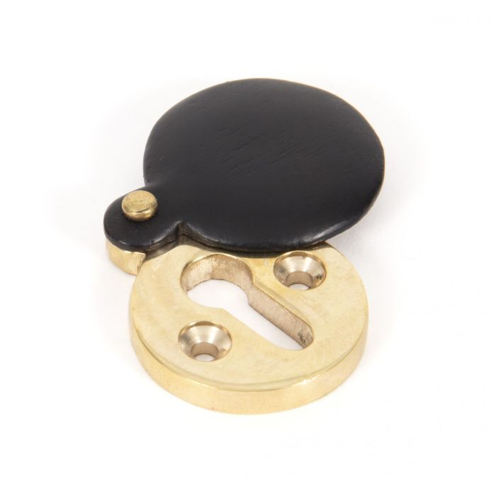 From The Anvil - Standard Profile Round Escutcheon - Ebony