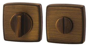 Hafele - Lucina Square Turn And Release - Antique Brass