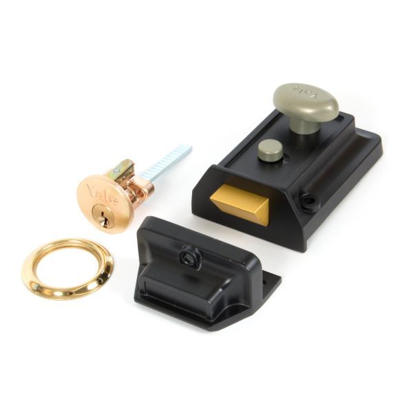 From The Anvil - Traditional Case Night Latch - Black
