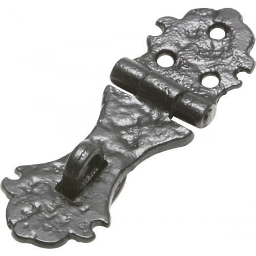 Kirkpatrick Hasp And Staple Drawer Lock 931 - Black Antique - 110mm