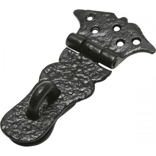 Kirkpatrick Hasp And Staple Drawer Lock 932 - (ba) Black Antique - 152mm