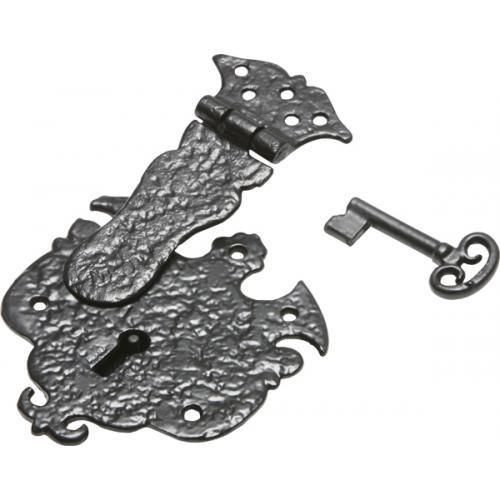 Kirkpatrick Decorative Trunk Lock - 146mm - Black Antique