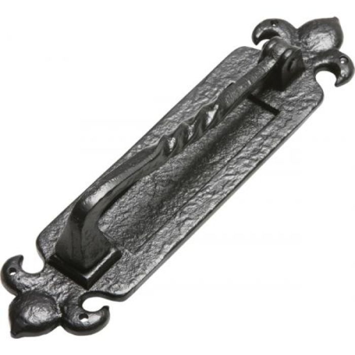 Kirkpatrick Vertical Letterplate With Knocker - Black Antique