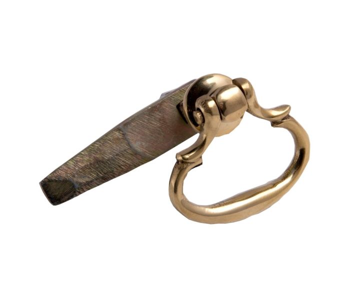 Cardea - Cavendish Drop Ring Shutter Turn - Unlacquered Brass