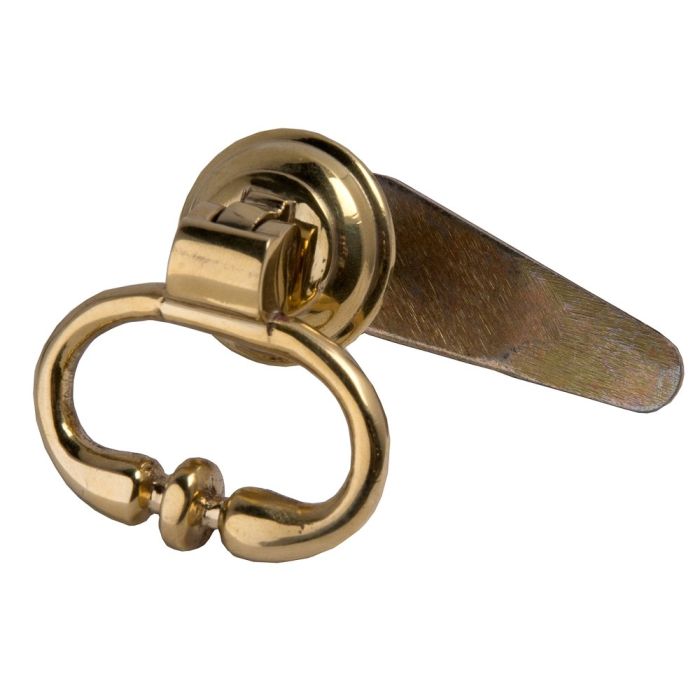 Cardea - Cavendish Knuckled Drop Shutter Turn - Unlacquered Brass