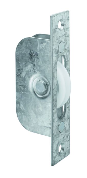 Carlisle Brass Sash Window Axle Pulley Galvanised Forend and Nylon Wheel