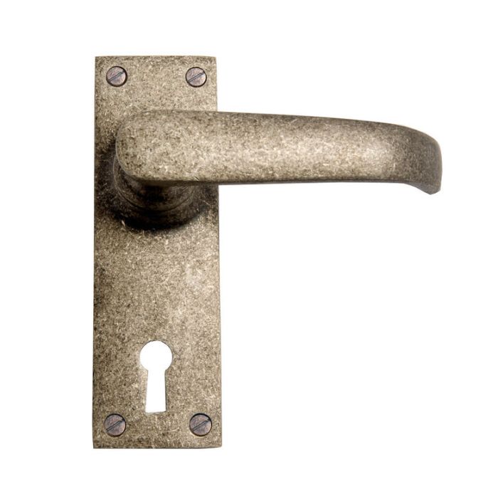 Cardea Curved Door Handle on Backplate - Pair