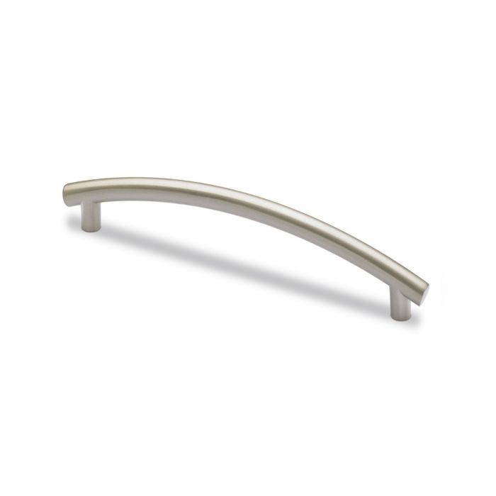 Hettich - Organic Bathia Cupboard Handle - Brushed Stainless Steel - Centres 96mm