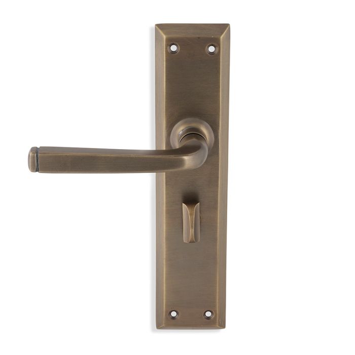 Old Mill Lock or Latch Lever Door Handles BH-100 - Antique Brass