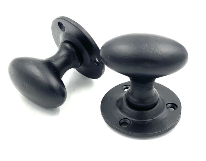 Cardea Oval Rim Door Knob - Pair