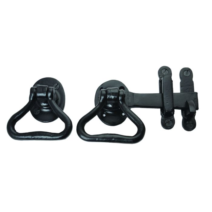 Cardea - Ring Gate Latch - Black Iron