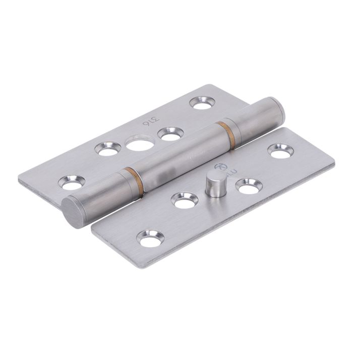 Blu Performance - High Quality Square Ended Butt Hinge with Dog Bolt - 316 Stainless Steel