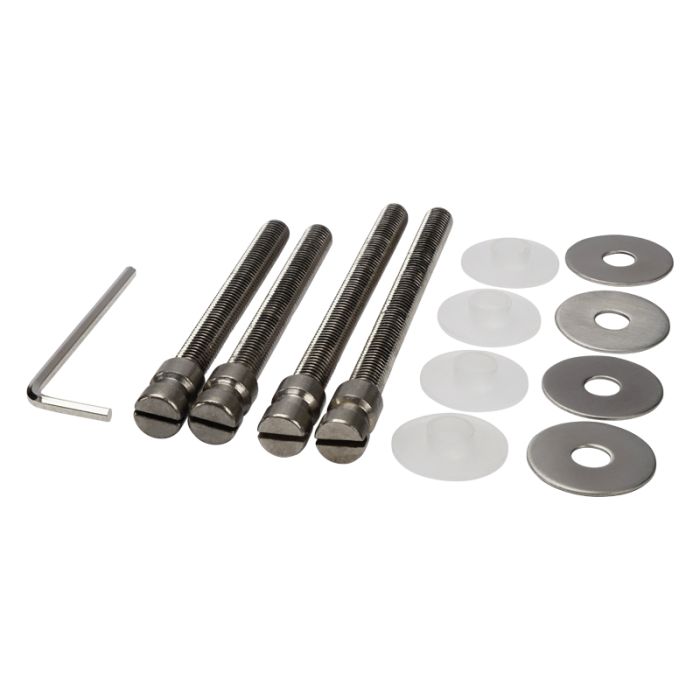 Blu Performance - HAB6 Secret Fix Pull Handle Fixing Kits - Satin Stainless Steel - For Aluminium Doors