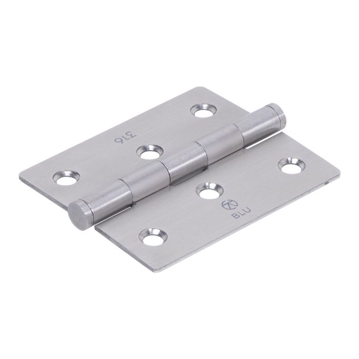 Blu Performance 316 Stainless Steel Square Ended Slim Knuckle Window Hinge