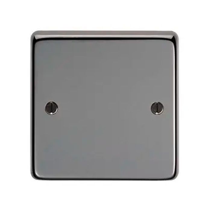 Eurolite - Stainless Single Blank Plate - Black Nickel