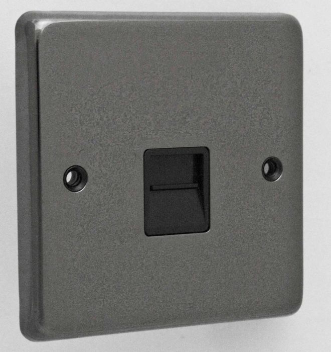 Eurolite - Stainless Telephone Socket - Black Nickel