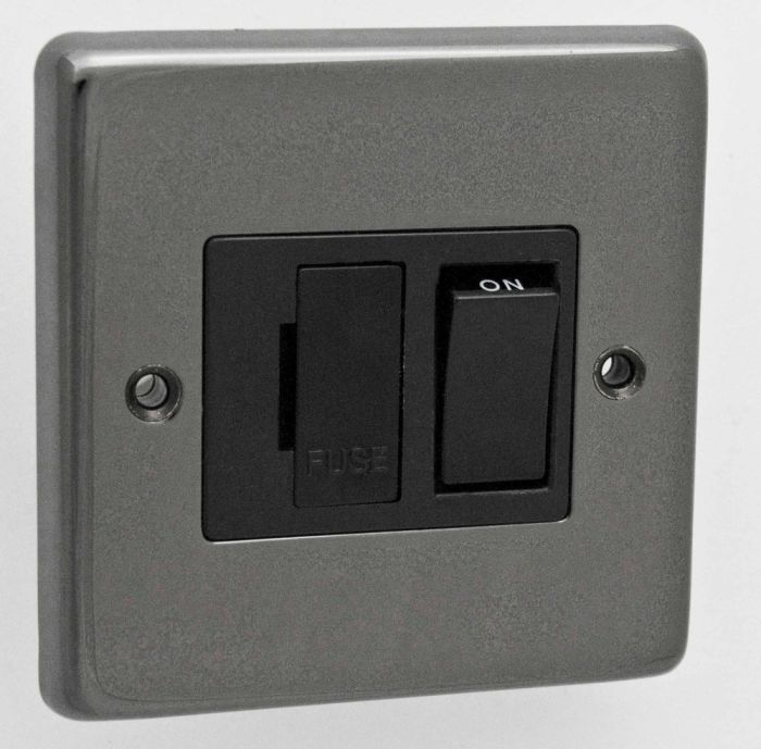 Eurolite - Stainless Switched Fuse Spur - Black Nickel