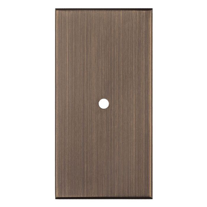 Carlisle Brass Rectangular Backplate for Cupboard Knob