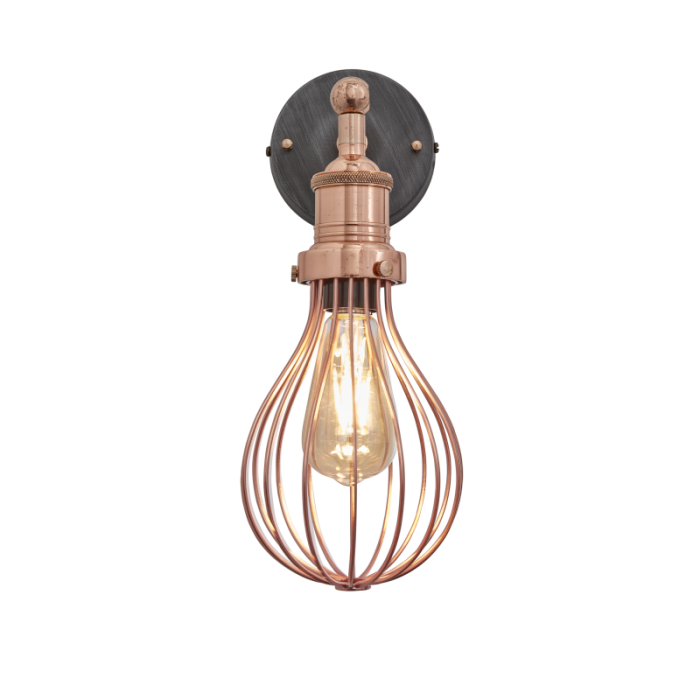 Industville Brooklyn Balloon Cage Wall Light