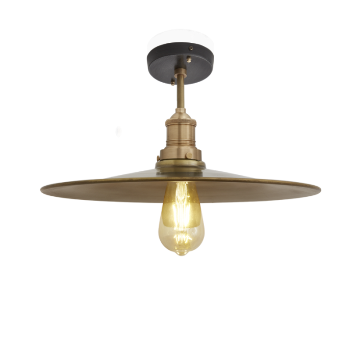 Industville 15 Inch Brooklyn Flat Flush Mount