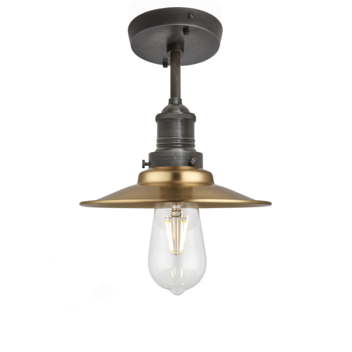 Industville 8 Inch Brooklyn Flat Flush Mount