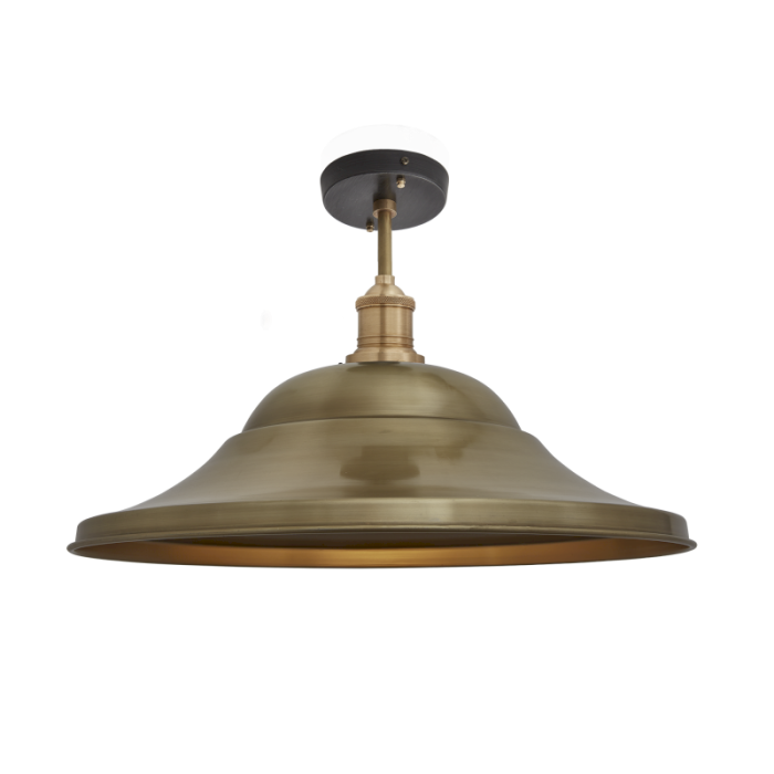 Industville Brooklyn Giant Hat Flush Mount