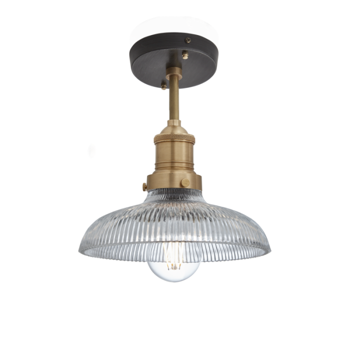 Industville Brooklyn Glass Dome Flush Mount