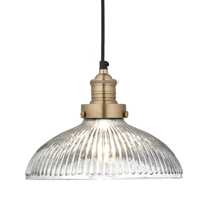 Industville 12 Inch Brooklyn Glass Dome Pendant