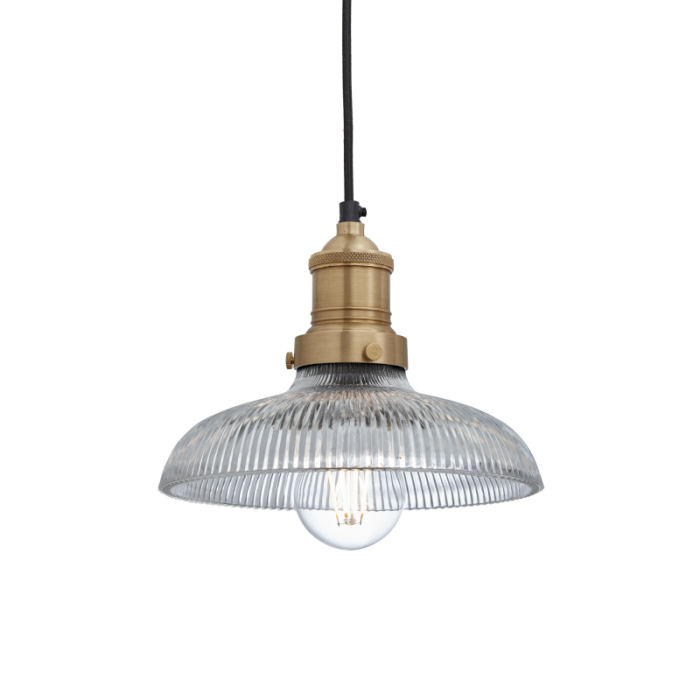 Industville 8 Inch Brooklyn Glass Dome Pendant