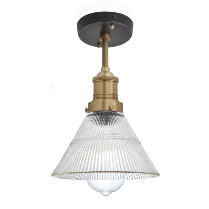 Industville Brooklyn Glass Funnel Flush Mount