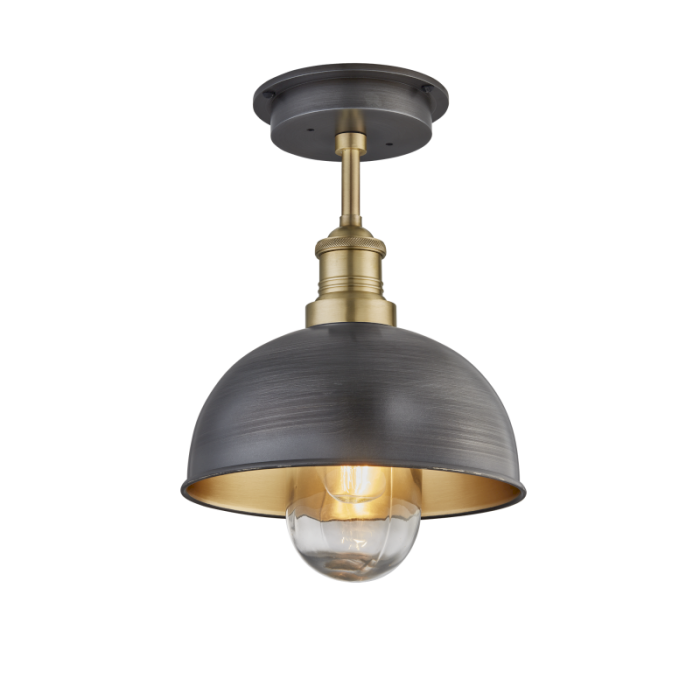 Industville 8 Inch Brooklyn Outdoor & Bathroom Dome Flush Mount