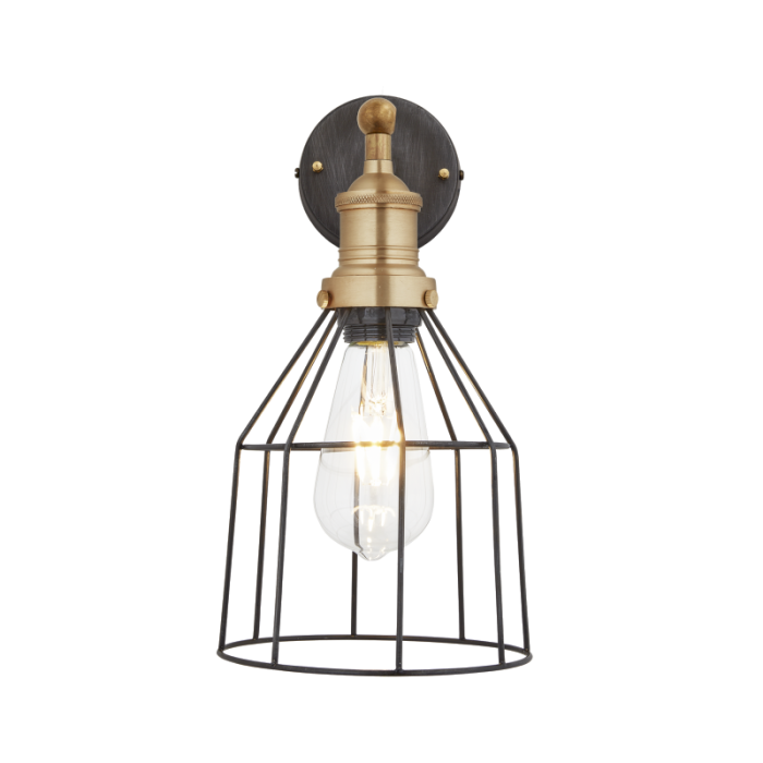 Industville Brooklyn Cone Wire Wall Light