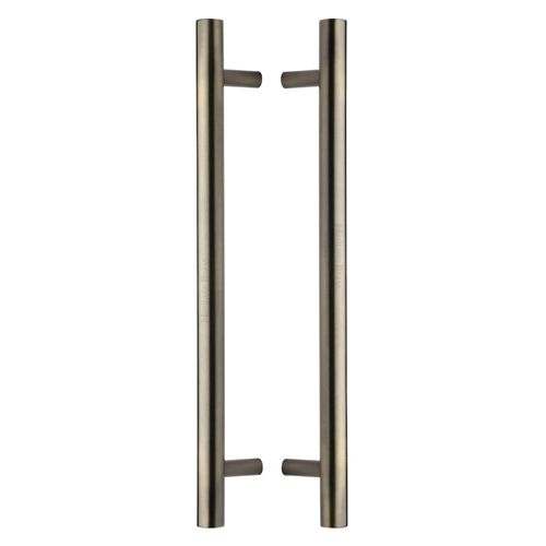 M.Marcus Heritage Brass Back-to-Back T-Bar Door Pull Handle
