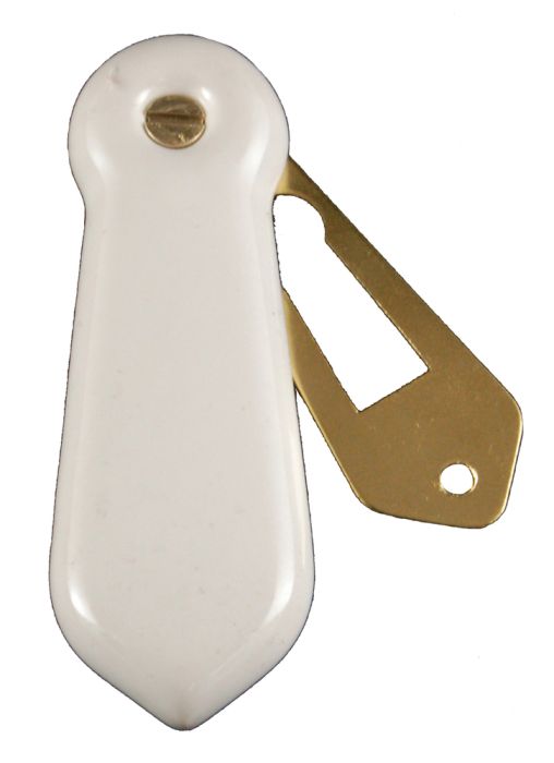 Chatsworth - Standard Profile Porcelain Escutcheon - White