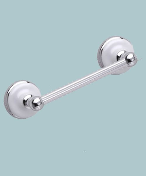 Chatsworth - Towel Rail - White Porcelain / Polished Chrome - 595mm