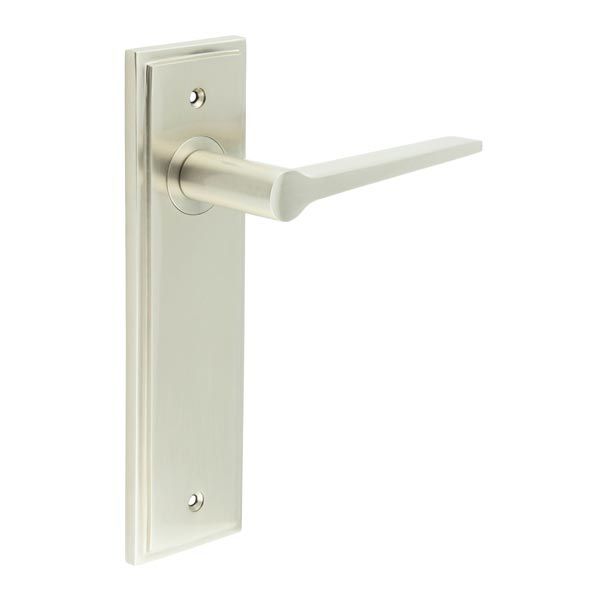 Frelan Burlington Knightsbridge Door Handle on Backplate - Pair