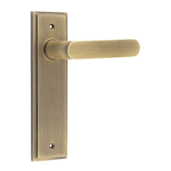 Frelan Burlington Kensington Door Handle on Backplate - Pair