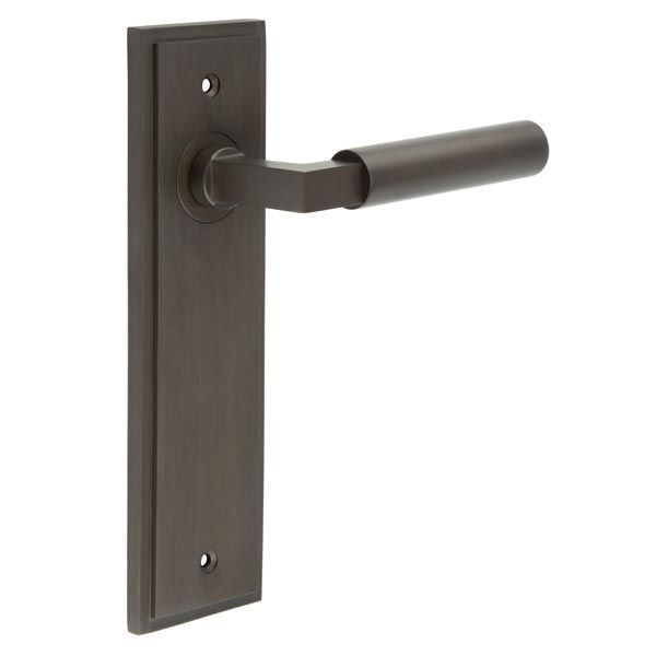 Frelan Burlington Westminster Door Handle on Backplate - Pair