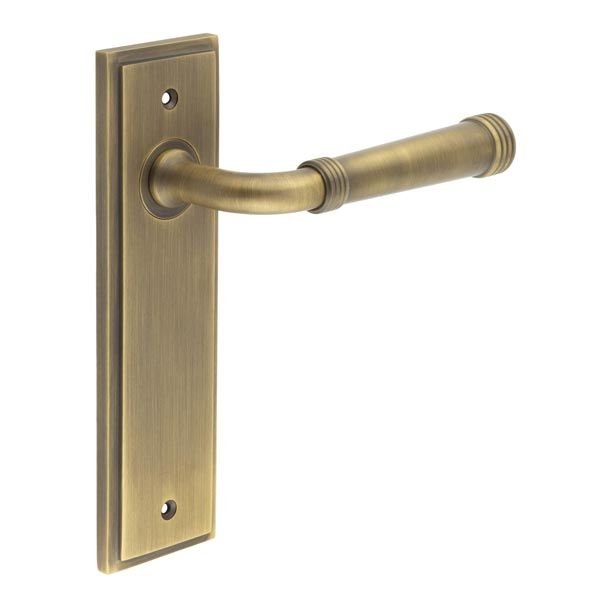 Frelan Burlington Highgate Door Handle on Backplate - Pair