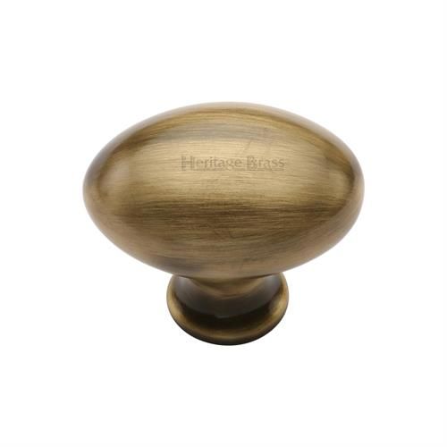 M.Marcus Heritage Brass Victorian Oval Cupboard Knob
