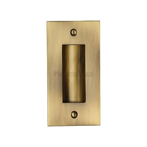 M.Marcus Heritage Brass Rectangular Flush Pull