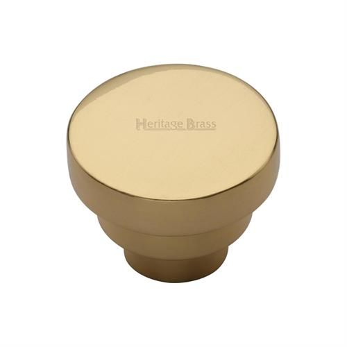 M.Marcus Heritage Brass Round Stepped Cupboard Knob